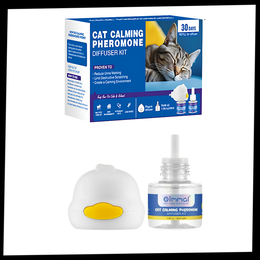 Acessório de feromônios calmantes para cães Yubatuo, pacote com frascos de relaxamento e alívio de ansiedade para animais de estimação.