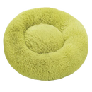 Couchage para pets Aobuchunpin, almofada de pelúcia em forma de donut cinza, ideal para conforto e descanso de animais domésticos