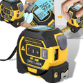 Mètre à ruban laser 3-en-1 Aofu avec affichage numérique, détecteur bleu, outil de mesure précis pour bricolage et construction