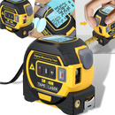 Mètre à ruban laser 3-en-1 Aofu avec affichage numérique, détecteur bleu, outil de mesure précis pour bricolage et construction