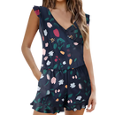 Robe de bain Aoiroe vermelha com soutien-gorge integrado, veste de banho confortável e elegante para praia ou piscina.