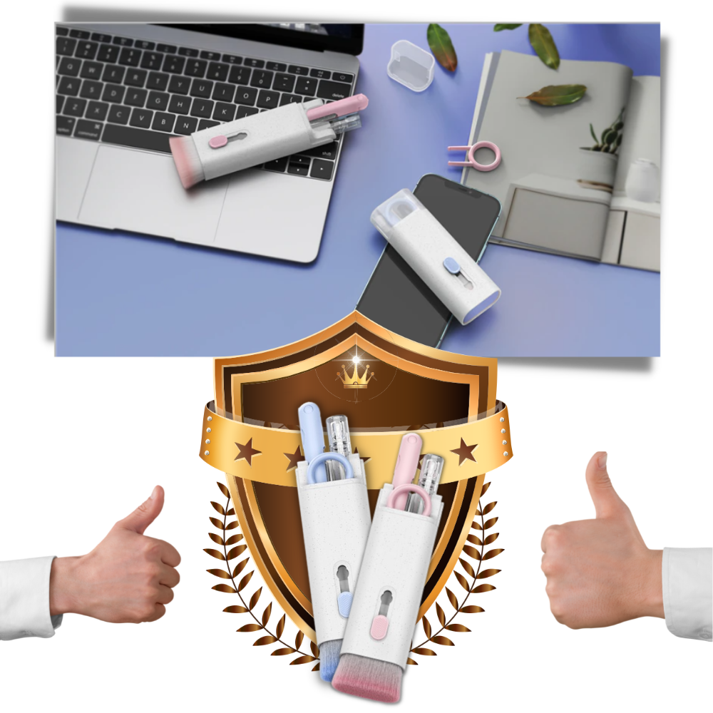Kit de limpeza de teclado 7 em 1 da Apmemiss, acessórios para computadores, com escova, pincel e ferramentas de limpeza.