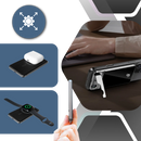 Bateria externa magnética fina Leshp para dispositivos Apple, com design leve e compatível com carregamento sem fio.