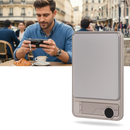 Bateria externa magnética fina Leshp compatível com dispositivos Apple, mostrando sua superfície elegante e design compacto.