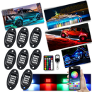 Conjunto de 8 luzes RGB para veículos da marca Appletree, peças de reposição para iluminação automotiva.