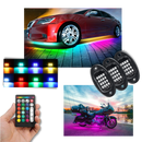 Conjunto de 8 luzes RGB para veículos da marca Appletree, peças de reposição para carros com iluminação colorida.