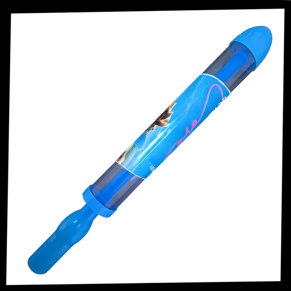 Pistolet à água efeito fogo de artifício da marca Ar Toy, brinquedo de ar livre com design colorido e funcionalidade de água.