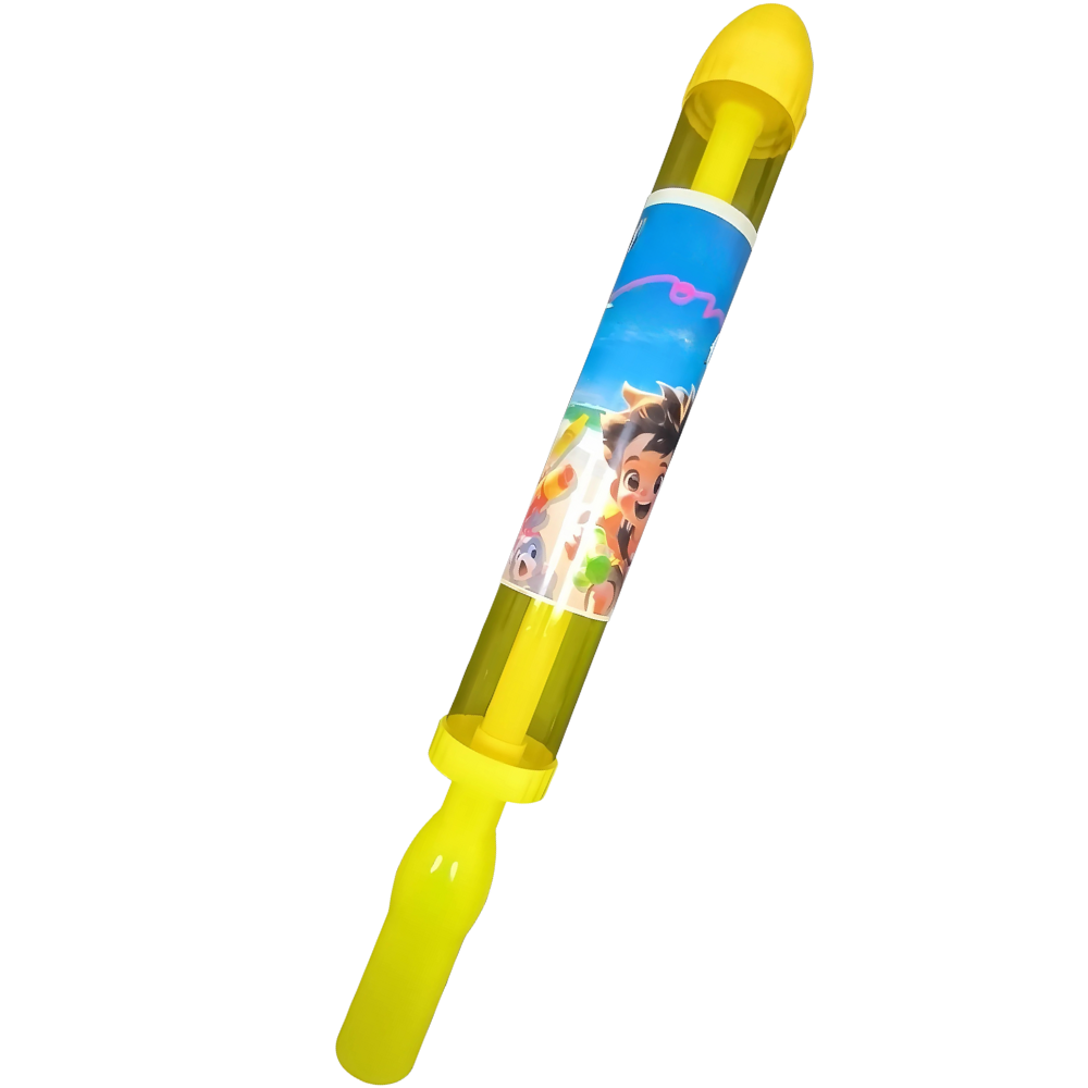 Pistola de água Ar Toy com efeito de fogos de artifício, brinquedo de lazer ao ar livre em cor violeta.
