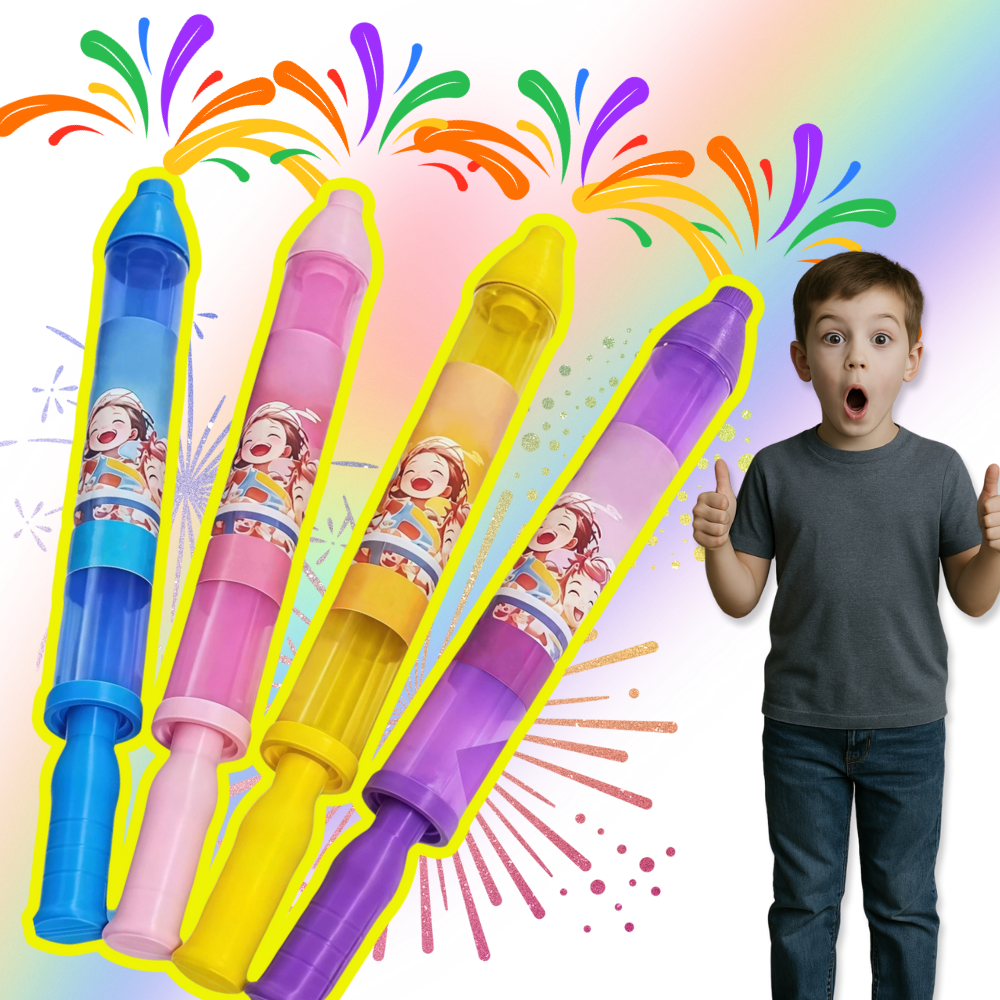 Pistola de água Ar Toy com efeito de fogos de artifício, brinquedo de lazer ao ar livre em cor violeta