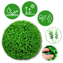 Bolas de grama topiária artificial da marca Asia, elementos decorativos de plantas e flores artificiais para paisagismo.