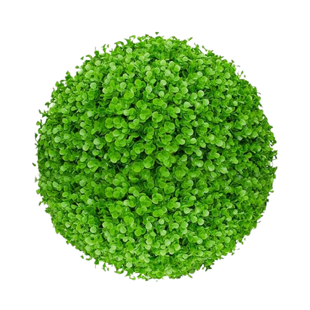 Esferas de grama artificial para topiaria, plantas decorativas verdes da marca Asia, ideal para decoração de ambientes.