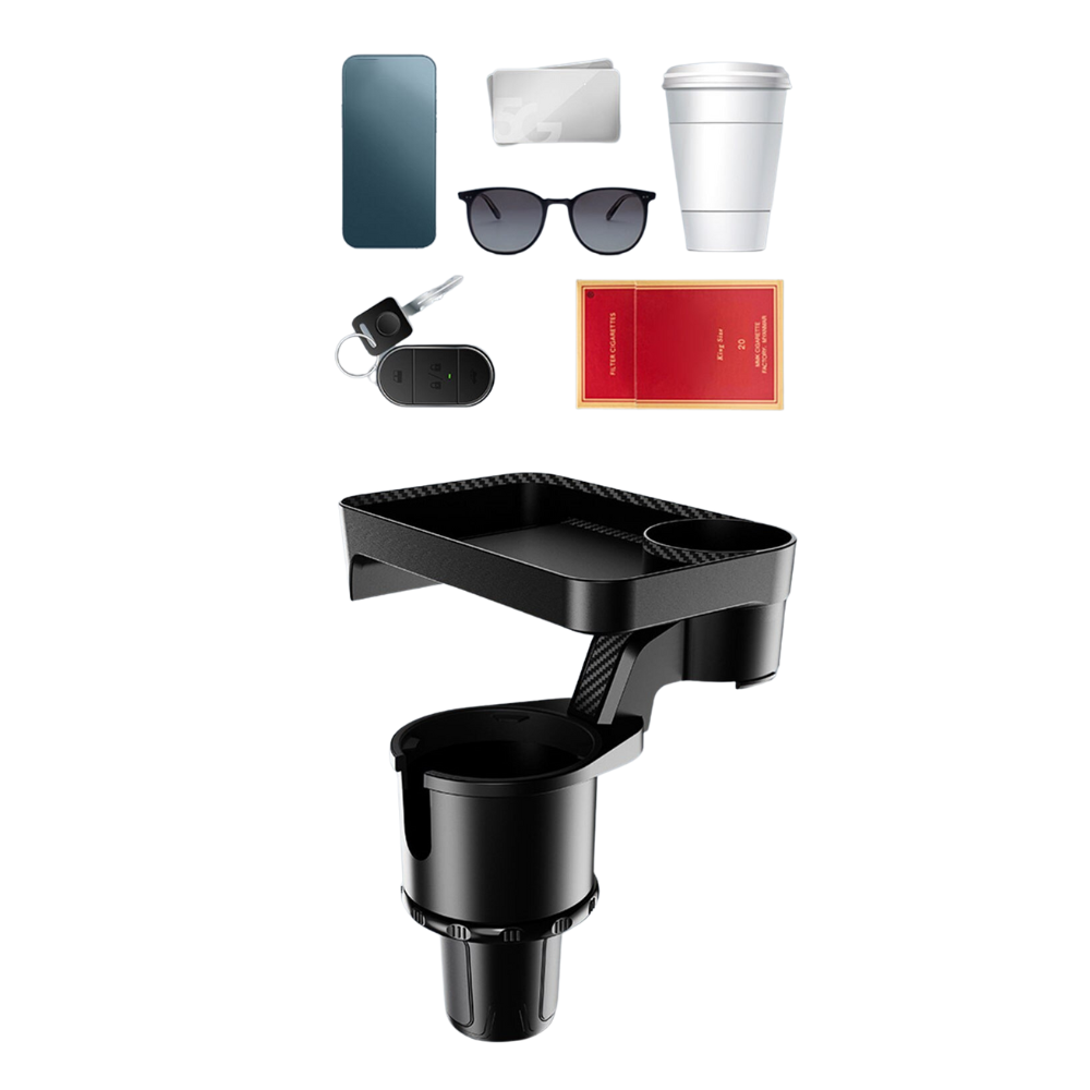 Porte-gobelet com suporte rotativo para carro, marca Asnouifu, ideal para manter bebidas e objetos organizados no veículo.