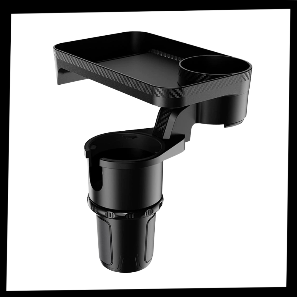 Porte-gobelete com plateau rotativo para carro da marca Asnouifu, ideal para manter bebidas organizadas no veículo.