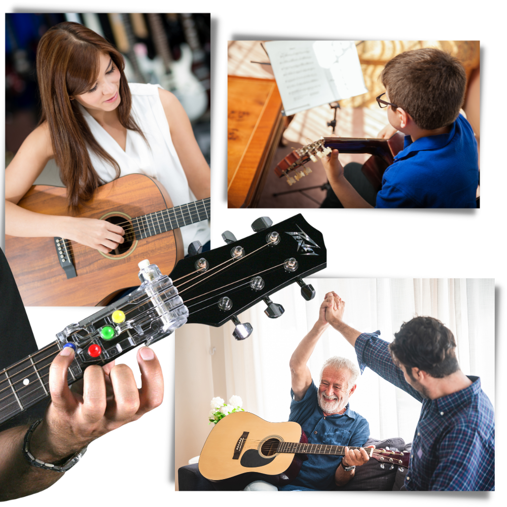 Outil de apprentissage des accords de guitare de la marque Asuda Outdoor Discount, accessoire pour instruments de musique et orchestres.