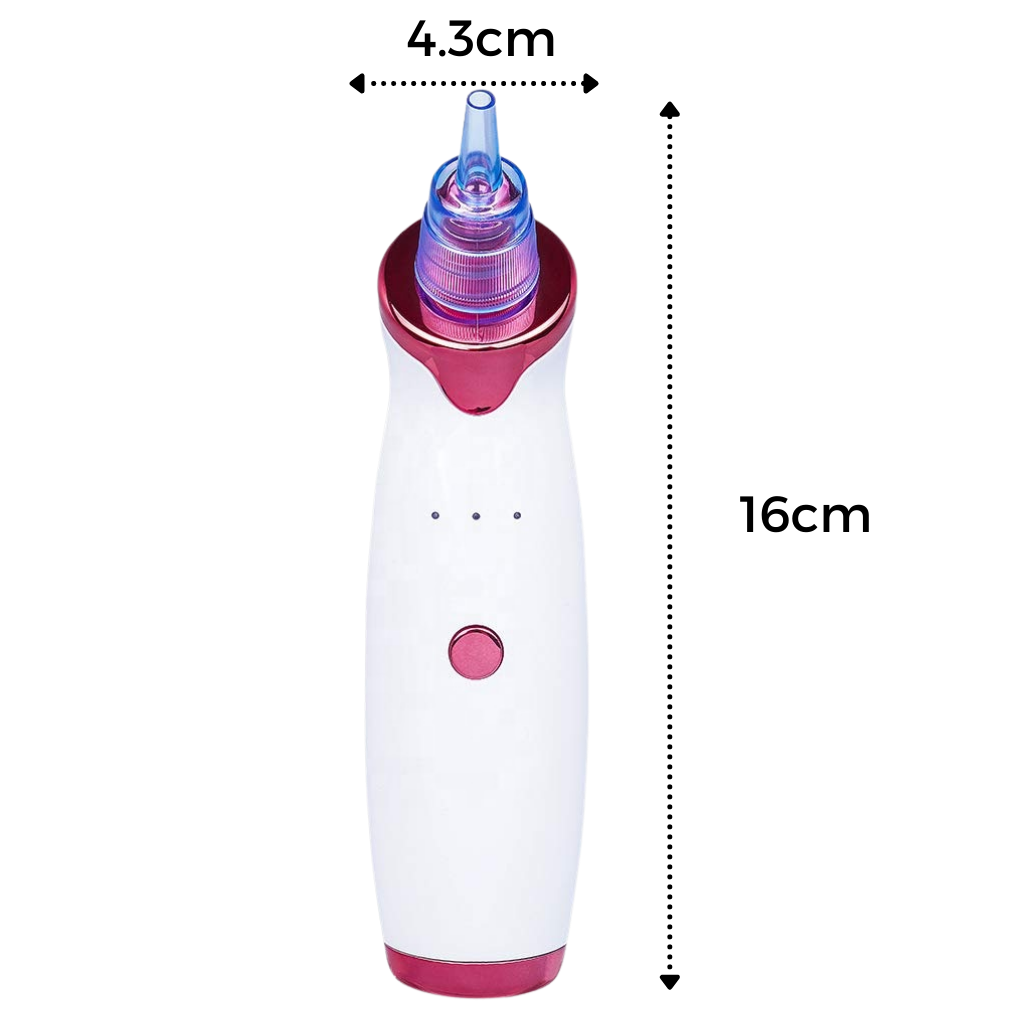 Aspirador extracteur de pontos negros da Asupermall, dispositivo compacto para limpeza facial e remoção de cravos.