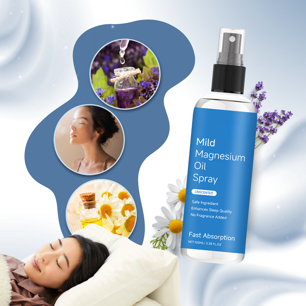 Spray relaxante ao cloreto de magnésio da marca Asutra, ideal para fitness e bem-estar, visível na imagem.