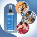 Spray relaxante au chlorure de magnésium de la marque Asutra, utilisé en fitness et nutrition, visible en bouteille avec spray.