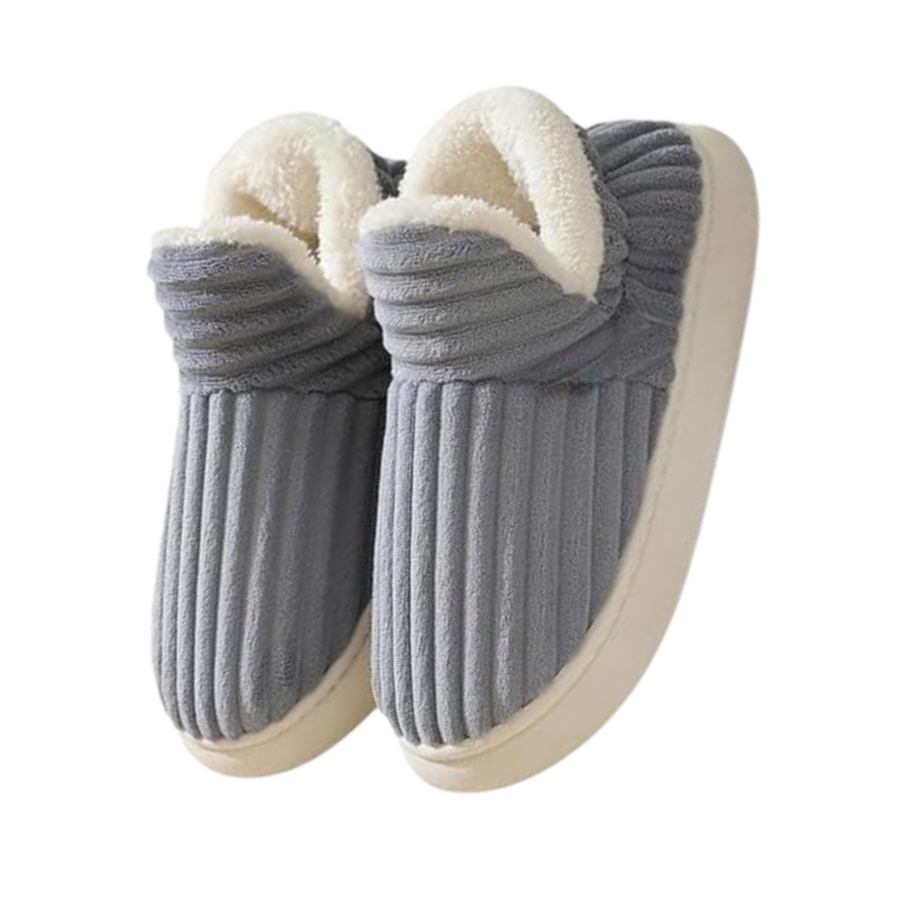 Pantufas internas Audeban em pelúcia macia rosa, confortáveis, ideais para uso em casa, tamanho EU 36-37.
