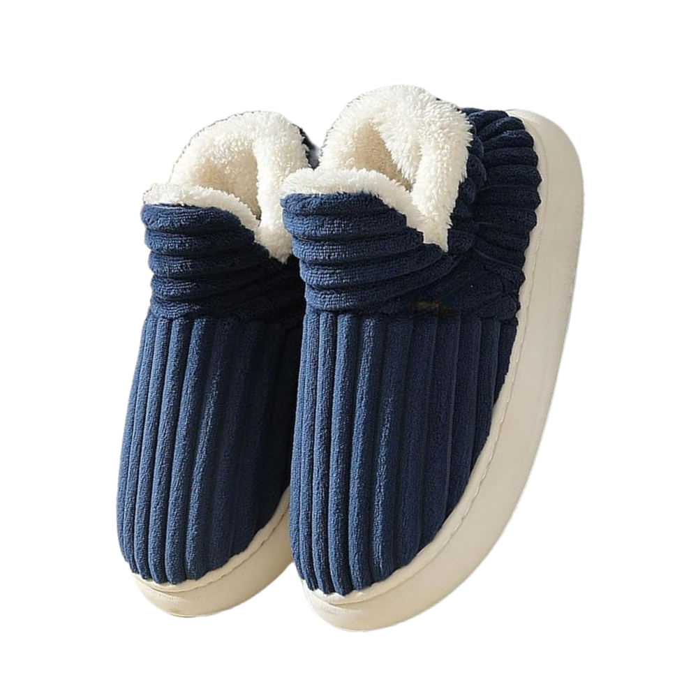Pantuflas de interior Audeban em pelúcia macia rosa, confortáveis e quentinhas para uso em casa, tamanho EU 36-37.