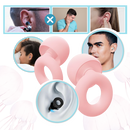 Bouchons d'oreille en silicone turquoise Audree pour soin des oreilles, confortables et souples, pour une protection auditive.