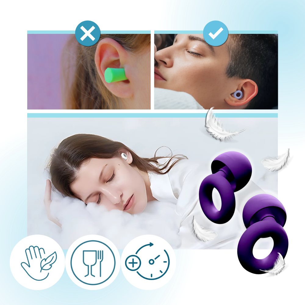 Bouchons d'oreille en silicone turquoise Audree pour soin des oreilles, confortables et souples pour une protection auditive efficace