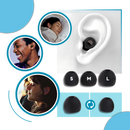 Bouchons d'oreille en silicone Audree turquoise pour soin des oreilles, confortables et réutilisables.