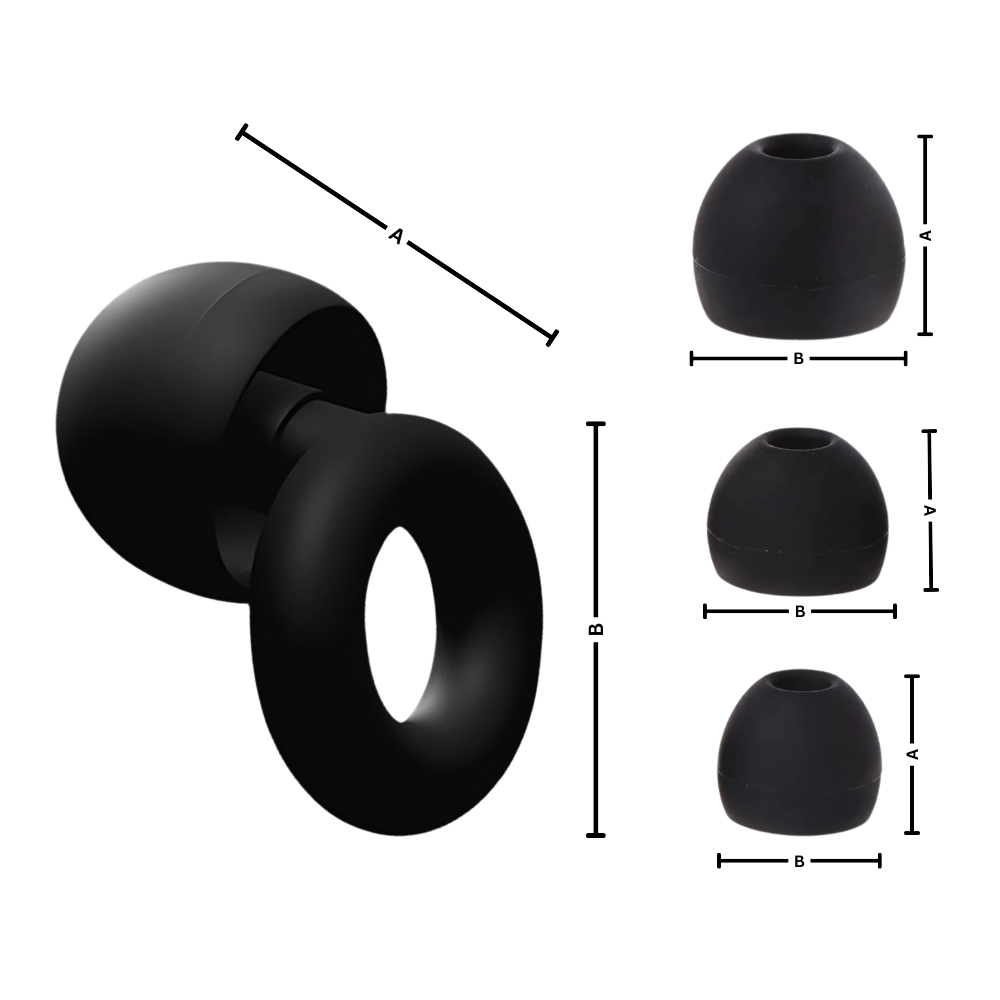 Bouchons d'oreille en silicone Audree turquoise, protection pour le soin des oreilles, petits et confortables.