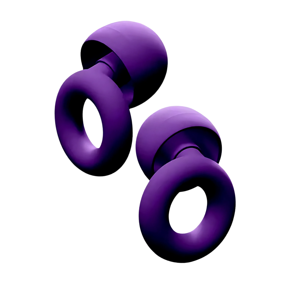 Bouchons d'oreille en silicone turquoise Audree pour soin des oreilles, confortables et réutilisables.