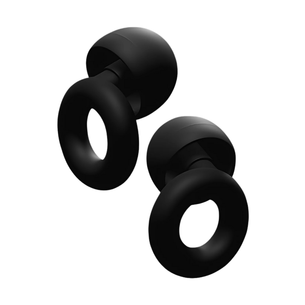 Bouchons d'oreille en silicone Audree de couleur turquoise, conçus pour le soin des oreilles, en gros plan.