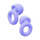 Bouchons d'oreille en silicone turquoise Audree pour soin des oreilles, confortables et réutilisables.