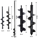 Broca para jardim da marca Auger Drill Bits, ferramenta de jardinagem com haste de 22cm e diâmetro de 4cm para perfuração.