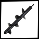 Parafusadeira de jardim Auger Drill Bits, brocas de 4x22cm para perfuração em jardinagem, visível com ponta e corpo metálico.