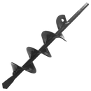 Broca de jardim Auger Drill Bits de 4x22cm, ferramenta de jardinagem para perfuração com furadeira.