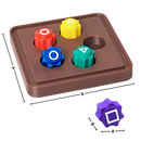 Conjunto de Gonggi da Hbrc Play, jogo tradicional de attrape-pierres com seis bolas coloridas para crianças e diversão ao ar livre.