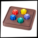 Conjunto de Gonggi, jogo tradicional de pedras coloridas, da marca Hbrc Play, mostrando o pacote com as peças.