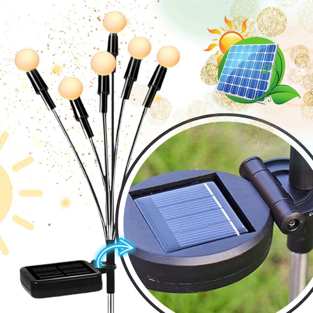 Luminárias solares automáticas à prova d'água da M&t Tech para iluminação externa com LEDs brilhantes.