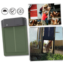 Porta automática para galinheiro Wacanda, sistema de elevação alimentado por bateria para porte de aves.