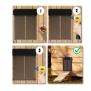 Porta automática para galinheiro Wacanda, sistema de elevação para coop de aves, abertura e fechamento automático.