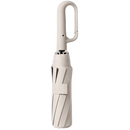 Guarda-chuva resistente ao vento Homgreen com trava automática na cor bege, ideal para proteção contra chuva e vento.