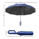 Guarda-chuva resistente ao vento Homgreen com trava automática, tamanho compacto, protegido contra intempéries.