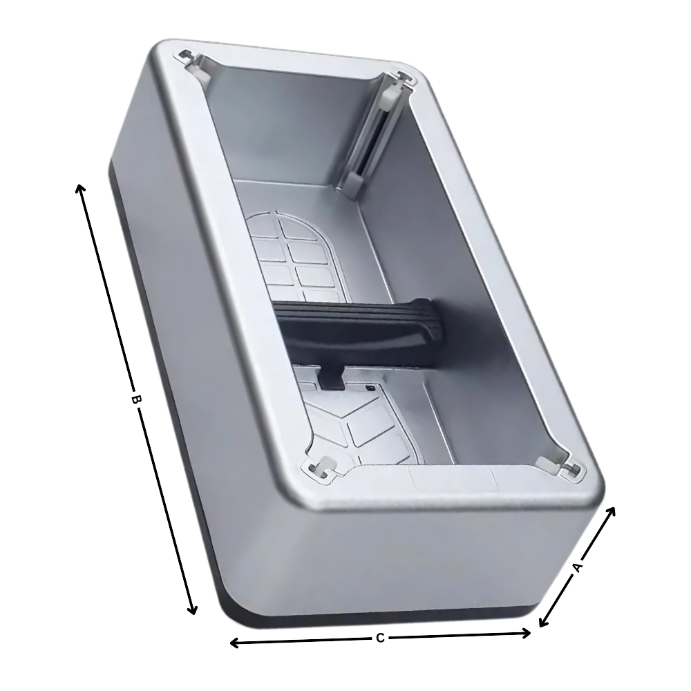 Distributeur automático de cobertas para sapatos Trayknick, dispensador de sur-chaussures em pé com dimensões.