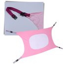 Balançoire hamac rosa para bebê, parte de sauteurs e balancelles Baby Grand, com estrutura suspensa e tecido confortável.
