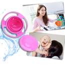 Tigela giratória universal para bebês Nont, com boca de bico, fácil de limpar, ideal para alimentação infantil segura.