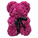 Ours de pelúcia vermelho com rosas, produto da linha de poupées, coffrets e figurines da marca Bafind.