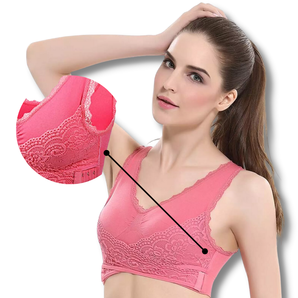 Soutien-gorge push-up sem costura e sem fio da marca Bali, preto, com detalhes suaves e confortável para uso diário.