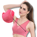 Soutien-gorge push-up sem costura e sem fio da marca Bali, preto, com detalhes suaves e confortável para uso diário.