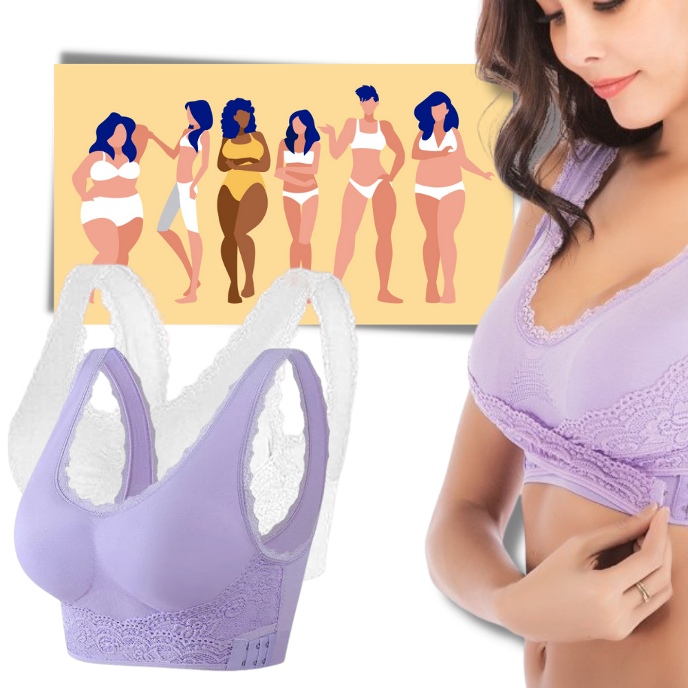 Soutien-gorge push-up sem costura e sem fio da marca Bali, preto, confortável para uso diário.