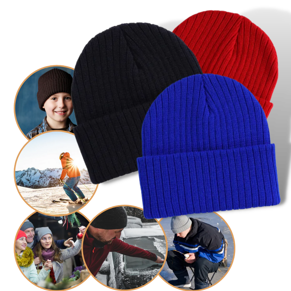 Chapéu bonnet côtelé clássico preto da marca Bangcool, estilo casual e confortável, com tecido robusto e design simples.
