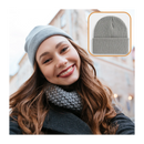 Chapéu bonnet côtelé clássico preto da marca Bangcool, acessório de moda com tecido texturizado e estilo elegante.