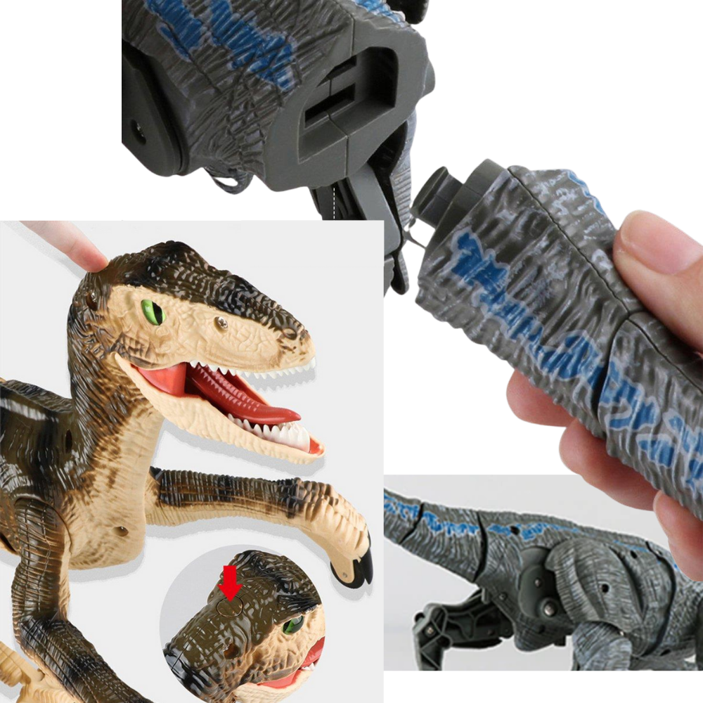 Dinossauro de brinquedo com controle remoto, acessório para veículos radiocommandados, na cor cinza, marca Banggood